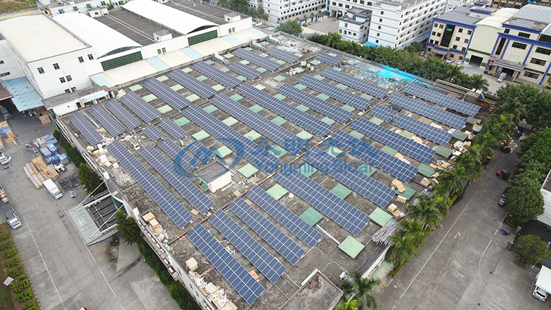 永明光伏東莞信易電熱機械有限公司570KW光伏發(fā)電成功并網